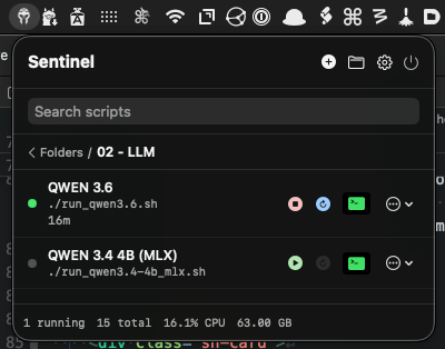 Menu bar